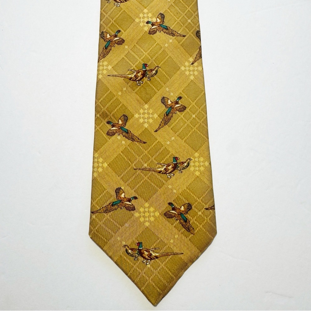 Atkinsons Irish Silk Tie Pheasant Print